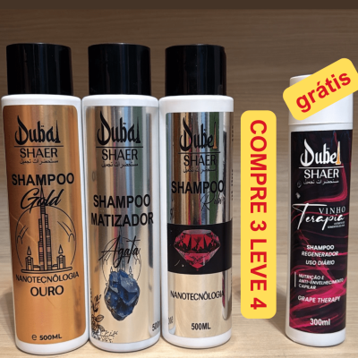 combo aleatório shampoo 500ml gratis 300ml vinho terapia