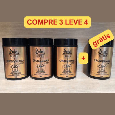 combo mascara gold cronograma 3x1 1kg