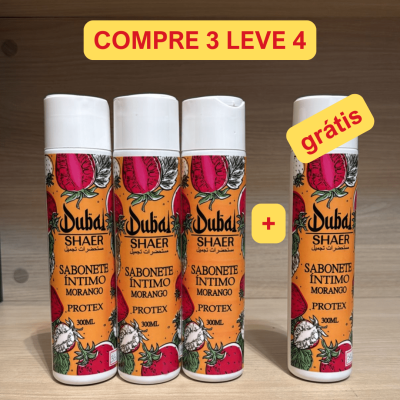 combo sabonete morango 300ml
